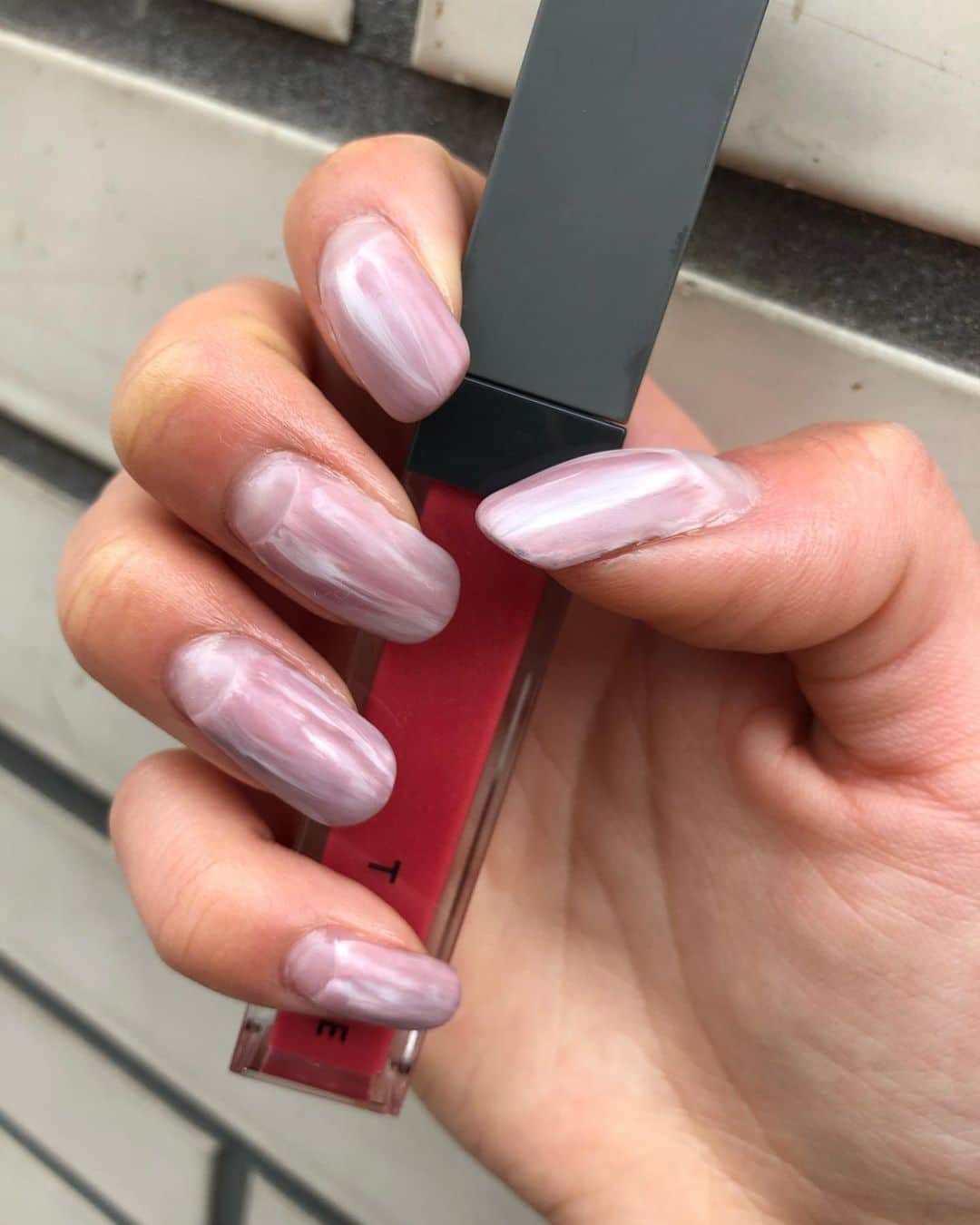 ケリーアンのインスタグラム：「#gelnails #nailart #mattenails #nofilter 💅🏼 @nanakara_jp & @youngnails_jp "Practice makes perfect."」