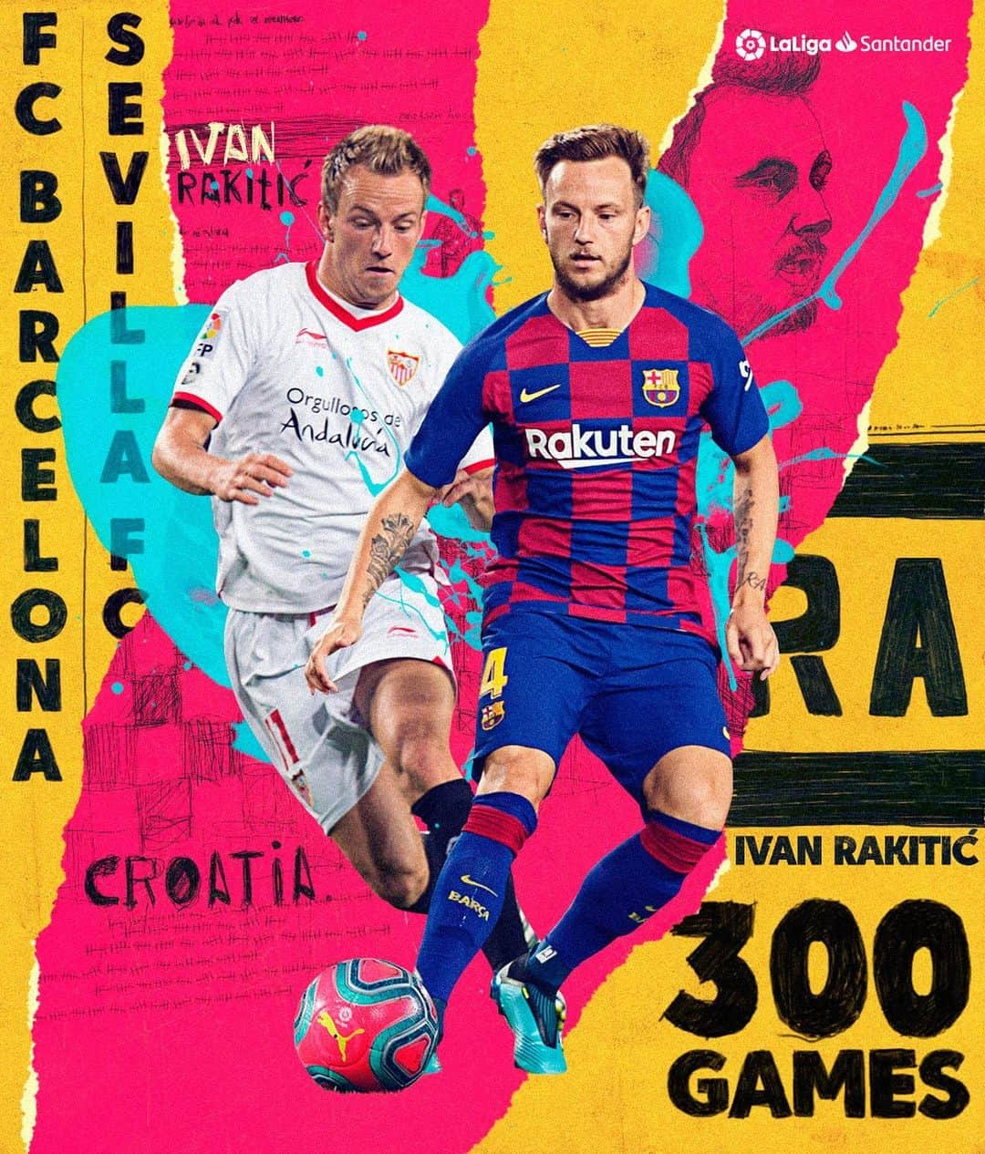 LFPさんのインスタグラム写真 - (LFPInstagram)「Congratulations for reaching 3️⃣0️⃣0️⃣ games in LaLiga Santander, @ivanrakitic! 👏 • ¡Enhorabuena por tus 3️⃣0️⃣0️⃣ partidos en LaLiga Santander, @ivanrakitic! 👏 • #Rakitic #SevillaFC #Barça #BarçaGranada #LaLigaHistory #LaLigaSantander #LaLiga」1月20日 5時16分 - laliga