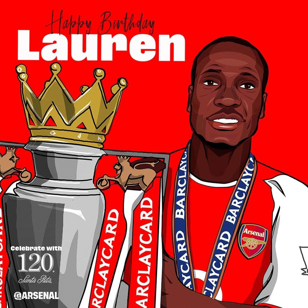 アーセナルFCさんのインスタグラム写真 - (アーセナルFCInstagram)「Happy birthday, Lauren! 🎈🎂⁠ ⁠ #Arsenal #Legend #invincible #Cameroon #Lauren」1月19日 23時45分 - arsenal