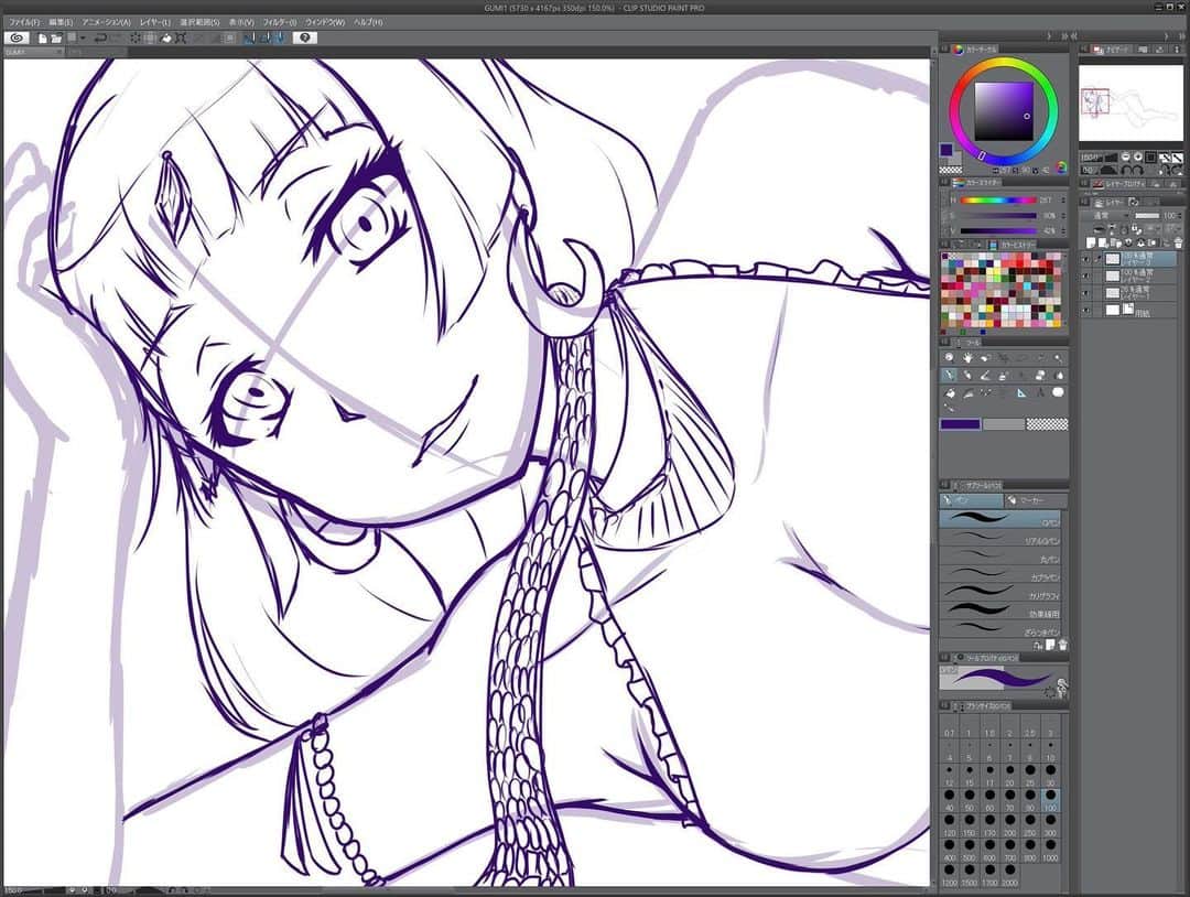 まさのインスタグラム：「下書き中_(┐「ε:)_ #masaworksdesign」
