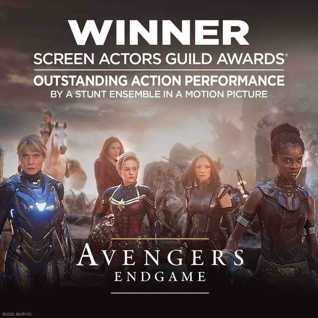 Marvel Entertainmentさんのインスタグラム写真 - (Marvel EntertainmentInstagram)「Congratulations to the cast and crew of Marvel Studios’ #AvengersEndgame for winning the Screen Actors Guild Award for Outstanding Action Performance by a Stunt Ensemble in a Motion Picture! #SAGAwards」1月20日 9時20分 - marvel