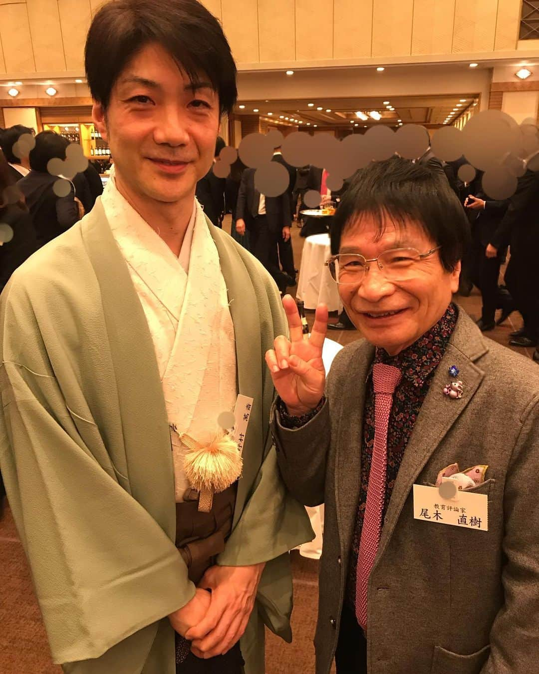 尾木直樹さんのインスタグラム写真 - (尾木直樹Instagram)「野村萬斎さんとご一緒に！光栄ですーー - #野村萬斎 さん#狂言師 #俳優 #東京オリンピックパラリンピック #開閉会式 #演出 #総合統括 #尾木ママ #緊張 #凛とした #佇まい #オリパラ #本当に #楽しみです❤️」1月20日 12時13分 - oginaoki_ogimama