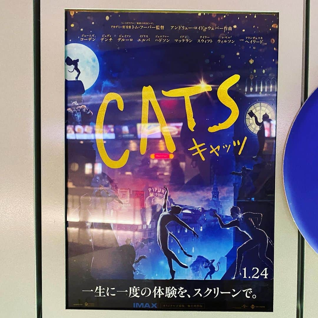 夏焼雅さんのインスタグラム写真 - (夏焼雅Instagram)「2020年1月24日（金）から日本でも公開される映画『キャッツ』一足先に観させて頂きました🐈﻿ あの大ヒットミュージカルが映画化って事でかなり楽しみにしていました🎞✨✨✨﻿ ﻿ まずは"Cats"の世界観とても素敵でした〜👏🏻✨✨✨﻿ 自分が猫ちゃんならどんな色や柄なのかなぁ〜とか考えてみたり🐈💭﻿ ﻿ 今回は【字幕版】で観させて頂きました♪﻿ "Cats"の魅力はやはり！！﻿ 歌とダンスパフォーマンス🎙🩰✨﻿ もう美しすぎて感動。。。🥺💕💕💕﻿ ﻿ 歌・ダンス意外にも、キャストの皆さんの"表情"や流れてくる"音楽" で、様々な感情が伝わってきます。﻿ ﻿ Catsのミュージカルをまだ見たことがなくて、ずっと見たいなとは思っていたけど、映画を観たらこれは絶対にミュージカルを見なあかん、、、🤔ってなった❣️❣️﻿ ﻿ 猫のしなやかな動き・そして、喜んだり悲しんだり驚いたり、猫ちゃんの動きそのもの。﻿ 人間があんな風に表現できるなんて、、、🤭っと、﻿ とにかく驚き。﻿ リアルだったなぁ〜🐈﻿ ﻿ メイクや猫の毛並みとかセットも全てがかわいくて、とにかく素晴らしかったです💖﻿ ﻿ 猫目線での映像なので、建物、食べ物、普段自分が使っているアクセサリーやサンダル👡が猫ちゃんたちから見たらあんなに風に見えてるのかな？とか、とても不思議な感覚でした♡﻿ ﻿ ミュージカルって見ると自分も歌いたくなったり踊りたくなったりする。﻿ またいつかミュージカル挑戦したくなりました💗﻿ ﻿ そして【吹き替え版】では、豪華キャストの皆様✨﻿ #葵わかな　さん﻿ #山崎育三郎　さん﻿ #高橋あず美　さん　﻿ #秋山竜次　さん（#ロバート） ﻿ #森崎ウィン　さん ﻿ #大貫勇輔　さん ﻿ #藤原聡　さん（#Official髭男dism）﻿ #大竹しのぶ さん﻿ #山寺宏一　さん﻿ #浦嶋りんこ　さん﻿ #RIRI さん﻿ #宮野真守　さん﻿ #沢城みゆき　さん﻿ #山路和弘 さん﻿ #宝田明　さん﻿ が発表されています👏🏻　すごい💕💕💕﻿ 吹き替え版もかなり気になります♪﻿ ﻿ ps.途中に出てくるネズミちゃんかわいかったですよ🐁💓﻿ ちょっと驚きのシーンもあったけど。。。﻿ 見てのお楽しみ😂﻿ ヒント…【G】苦手な人は🤦🏼‍♀️こんな感じかもwww笑﻿ でも一瞬だからご安心を！﻿ ぜひ興味のある方はご覧くださいませ〜🐈🍿🎞🎟﻿ …﻿ 帰りに見えた東京タワーめっちゃキレイに撮れた🗼♡﻿ ﻿ #1月24日公開﻿ #映画キャッツ﻿ #大ヒットミュージカル映画化﻿ #cats﻿ #promotion﻿ #初一人映画﻿ #ハマりそう﻿ #🐈﻿ #🐁﻿ #🍿﻿ #🎟﻿ #🎞」1月20日 15時28分 - miyaaa0825