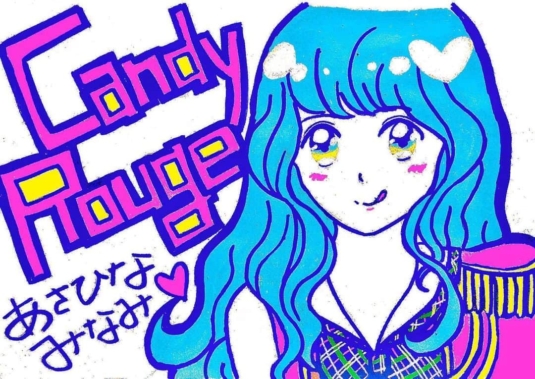 朝比奈南さんのインスタグラム写真 - (朝比奈南Instagram)「ポスカで描いてみた♪  #CandyRouge #アイドル #落書き　#ポスカ」1月20日 21時38分 - minami_asahina