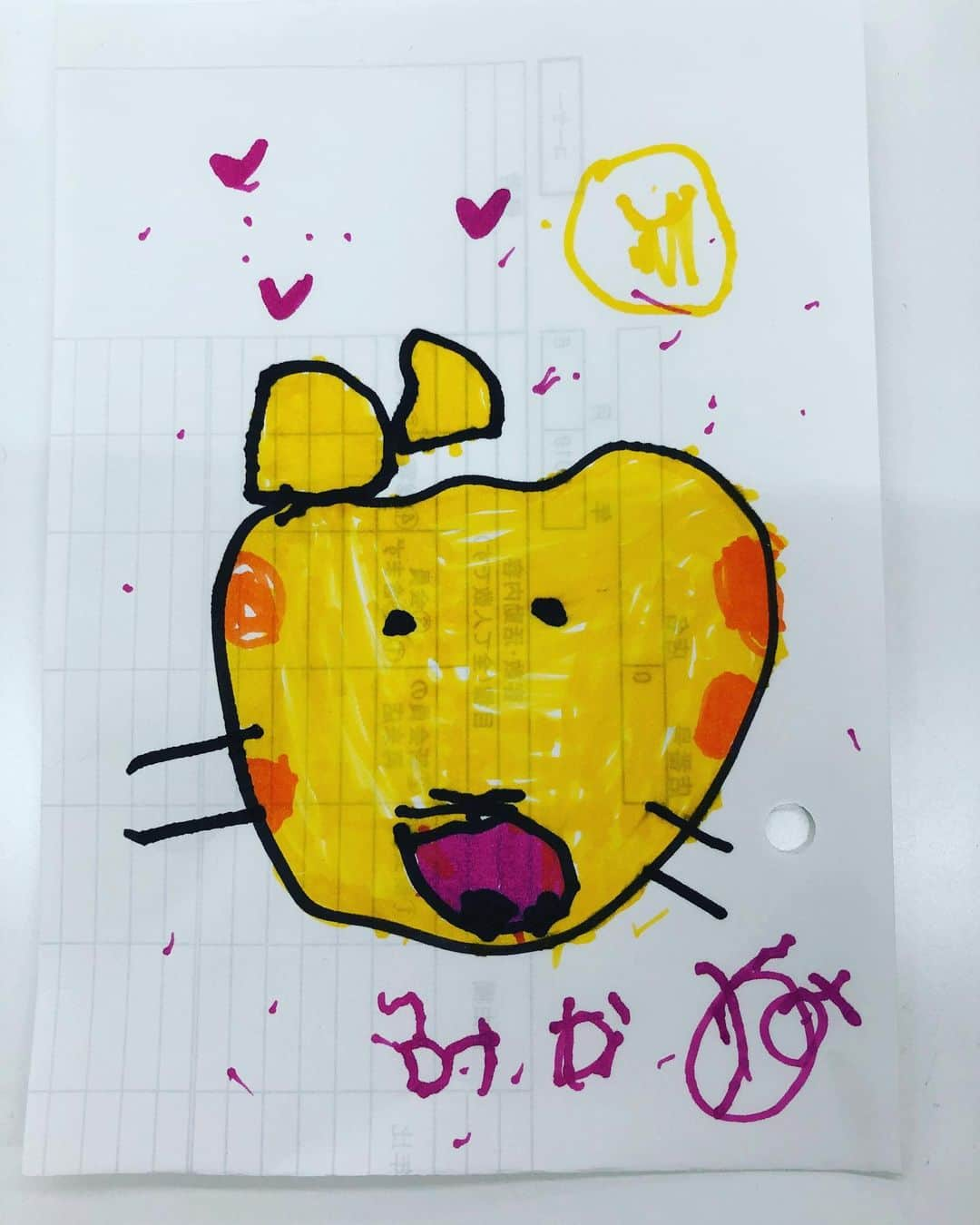 田中雅美さんのインスタグラム写真 - (田中雅美Instagram)「5歳の姪っ子の絵が可愛すぎる♡ ・ ・ #5歳 #姪っ子 #画伯」1月20日 22時28分 - tanakamasami_official