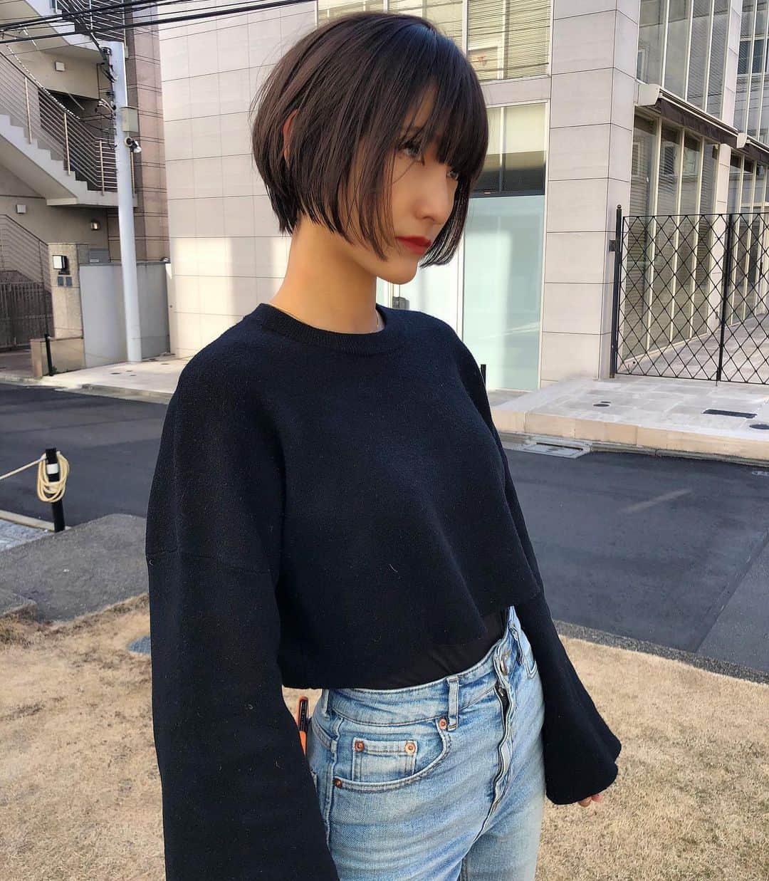 神能裕貴さんのインスタグラム写真 神能裕貴instagram Maya Mori 森摩耶さんボブからショートヘアーに シンプルで女性らしいシルエットを意識してカット カラーはブルネットカラーです いつもありがとうございます Shima Balayage Highlight