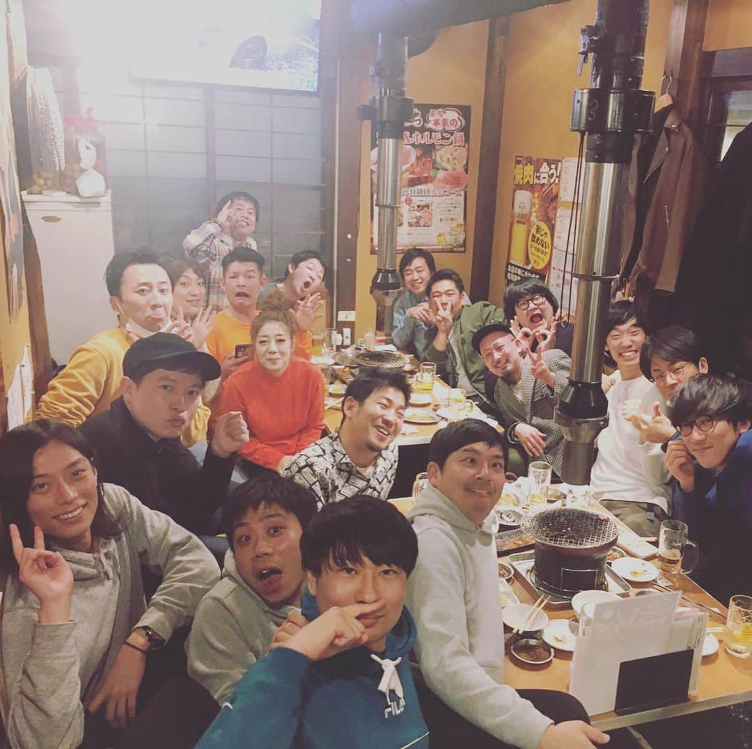 あさひのインスタグラム：「タイタンカップル結婚祝いの思い出  #タイタン #日本エレキテル連合　中野さん #松尾アトム前派出所 #結婚おめでとうございます！」