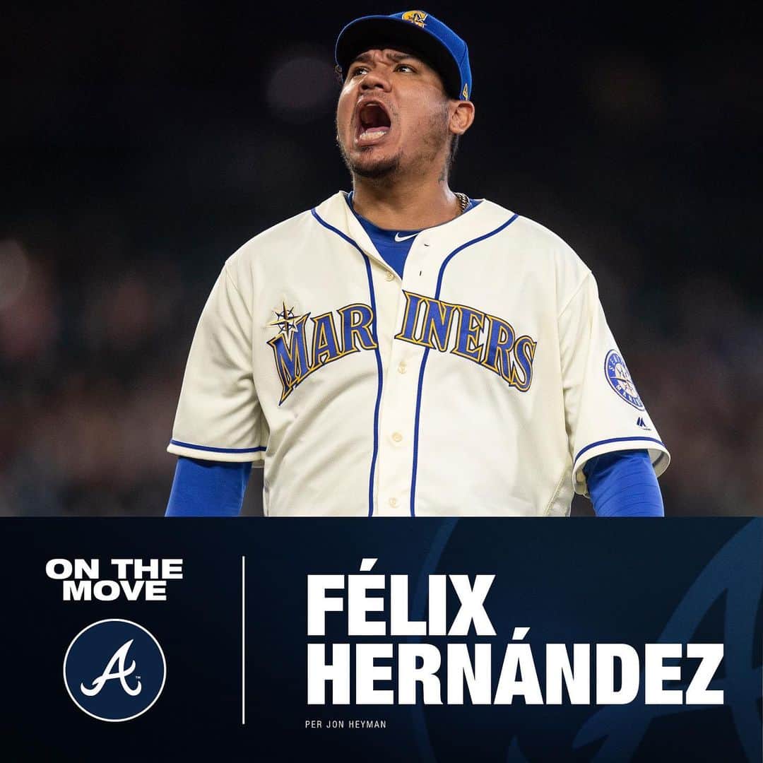 MLBさんのインスタグラム写真 - (MLBInstagram)「The King is heading east. Félix Hernández, @Braves reportedly agree to Minor League deal.」1月21日 8時50分 - mlb