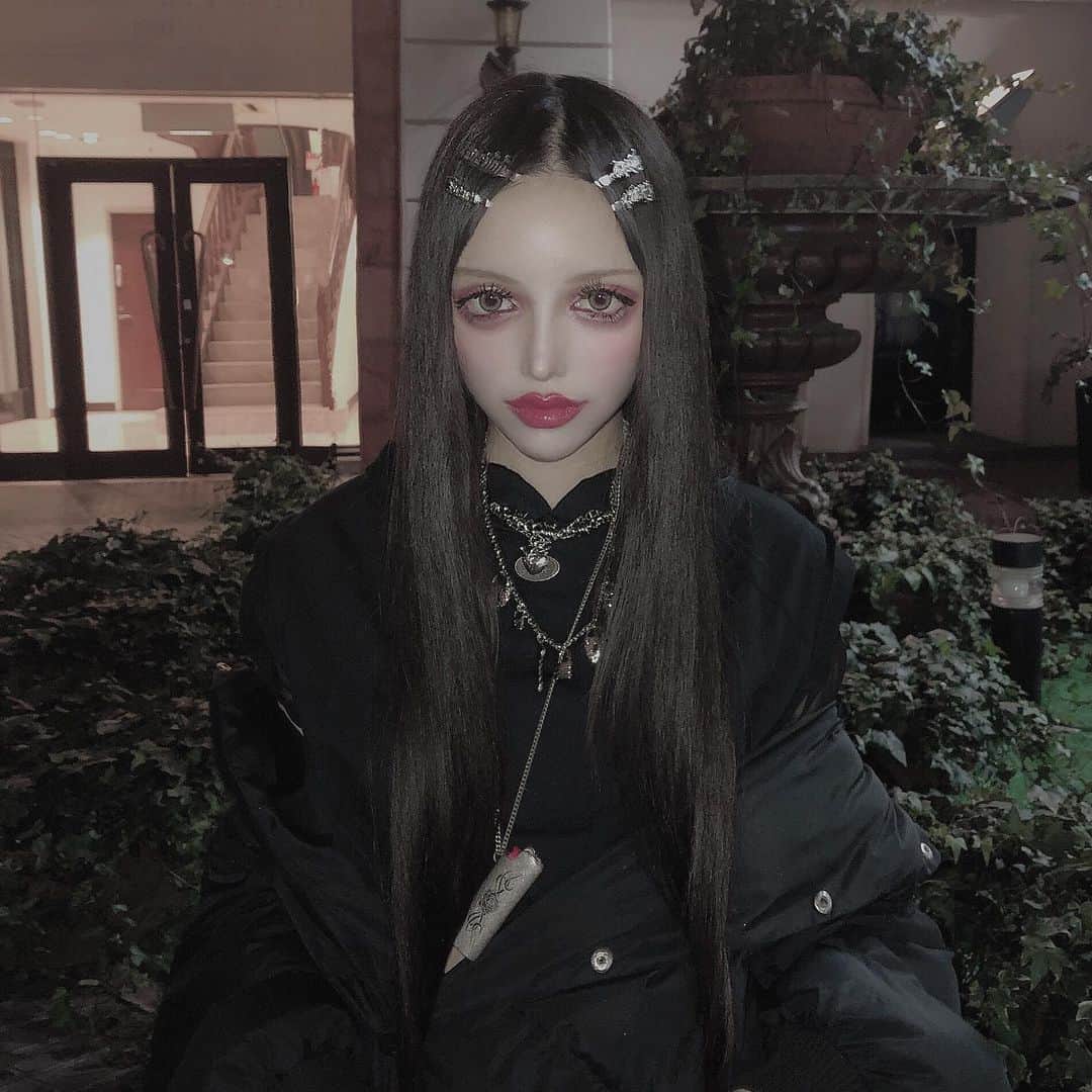 chiiiiiのインスタグラム：「⛲️🌒..」