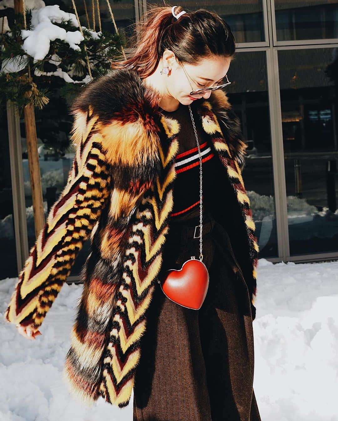 クリスティン・ウェイさんのインスタグラム写真 - (クリスティン・ウェイInstagram)「Really love snow season #snow #skiing #skitrip #hokkaido #fashionista #winterfashion #minkfur #cwfashion#christinewei #クリスティンウェイ」1月21日 2時13分 - prettywhy