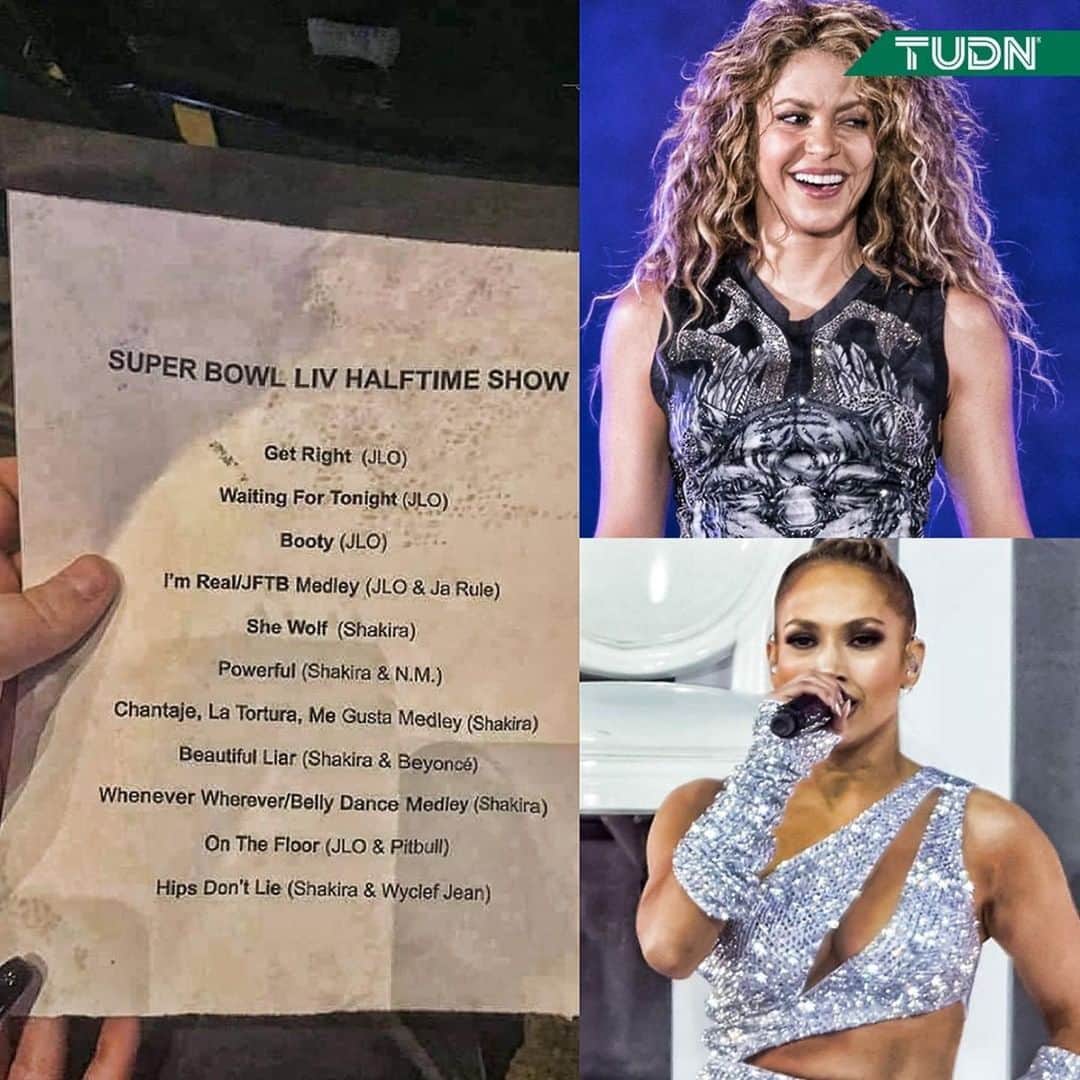 Despierta Americaさんのインスタグラム写真 - (Despierta AmericaInstagram)「#Repost @tudnusa ・・・ 👀 SE FILTRÓ | Este sería el set list de canciones que presentarían Shakira y Jennifer López durante el medio tiempo del Super Bowl LIV 🏈✨🎧🎤🎼🎹⁠ ::⁠ ::⁠ #tupasecompleto #nfl #nflmx #nfl100 #superbowlliv」1月21日 9時56分 - despiertamerica
