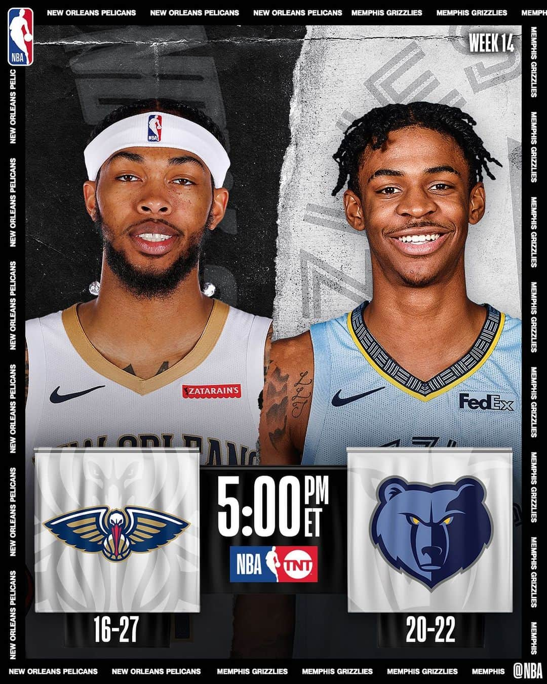 NBAさんのインスタグラム写真 - (NBAInstagram)「#MLKDay action in Memphis tips off the @nbaontnt tripleheader! . . . • @memgrizz seek franchise-record tying 8th straight W • Morant averaging 19.3 PPG and 9.0 APG on 59.1% shooting during 7-game win streak • Ball: 17.1 PPG, 7.6 RPG, 9.3 APG, 3.0 3PG in last 10 games • Ingram: 29.7 PPG, 6.7 RPG, 7.0 APG, 3.3 3PG in last 7 games」1月21日 4時58分 - nba