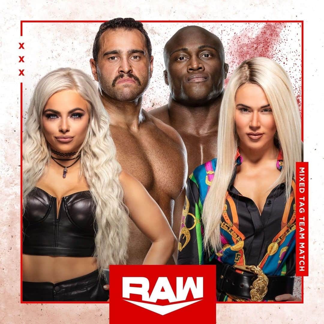 WWEさんのインスタグラム写真 - (WWEInstagram)「@yaonlylivvonce & @rusevig battle @thelanawwe & @bobbylashley in a Mixed Tag Team Match TONIGHT on #Raw!」1月21日 5時00分 - wwe