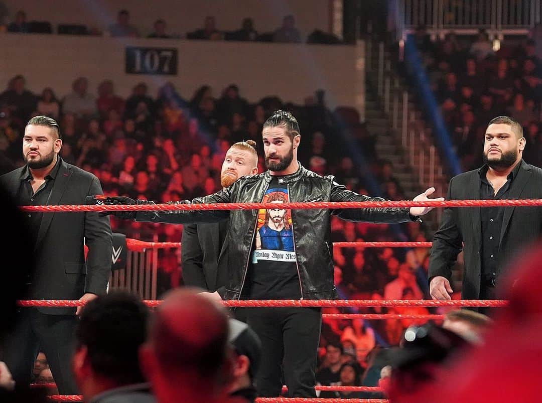 WWEさんのインスタグラム写真 - (WWEInstagram)「The brawl that kicked off #RAW has now led to @wwerollins and @wwe_murphy calling the #VikingRaiders out for an opportunity at their Championships!」1月21日 10時29分 - wwe