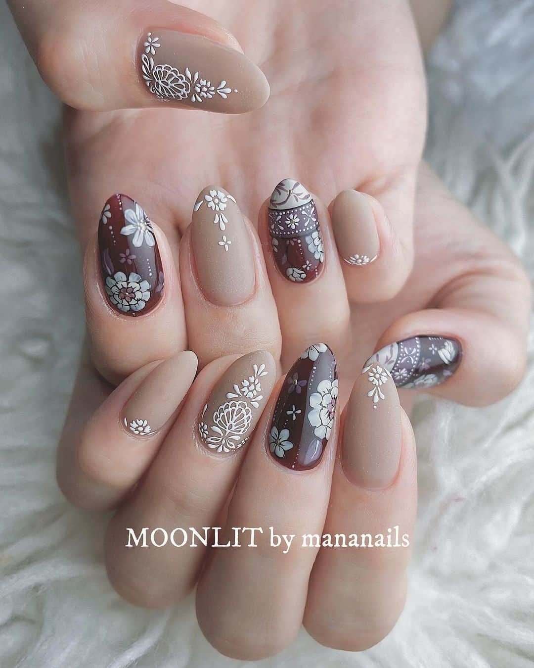 mananailsさんのインスタグラム写真 - (mananailsInstagram)「❁❁❁ ㅤ ☾オフ込み150min」1月21日 10時57分 - mananails