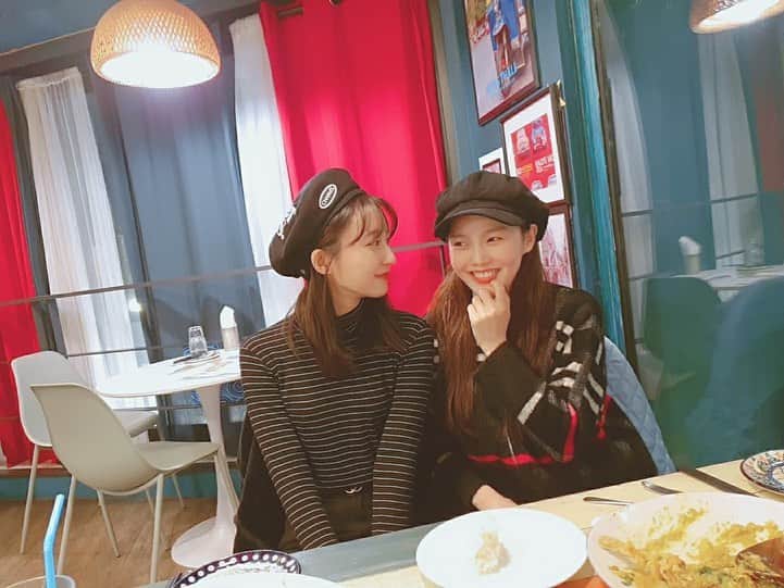 OH MY GIRLさんのインスタグラム写真 - (OH MY GIRLInstagram)「🍞 어제 저녁데이트💜 #쩡이 #비니」1月21日 11時32分 - wm_ohmygirl