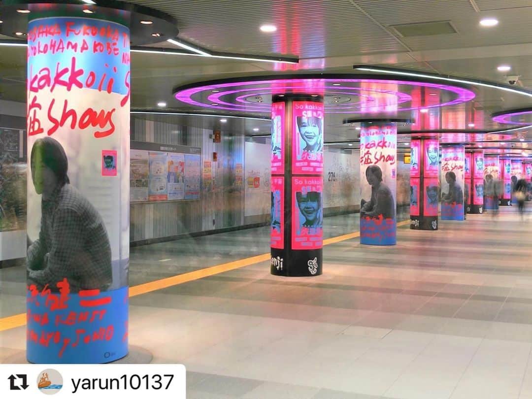 小沢健二のインスタグラム：「#Repost @yarun10137 ・・・ Shibuya underground  #ozkn #Shibuya #Tokyo」