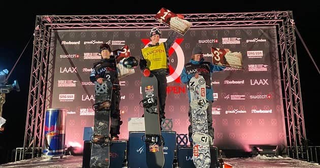 のインスタグラム：「🥈🔥🔥 @scottyjames31 🎉 @taylor_gold 🎉  #monsterenergy #yonex #fluxbindings #deeluxeboots #hestragloves #pml_tokyo_yokohama #galliumwax #laaxopen2020」