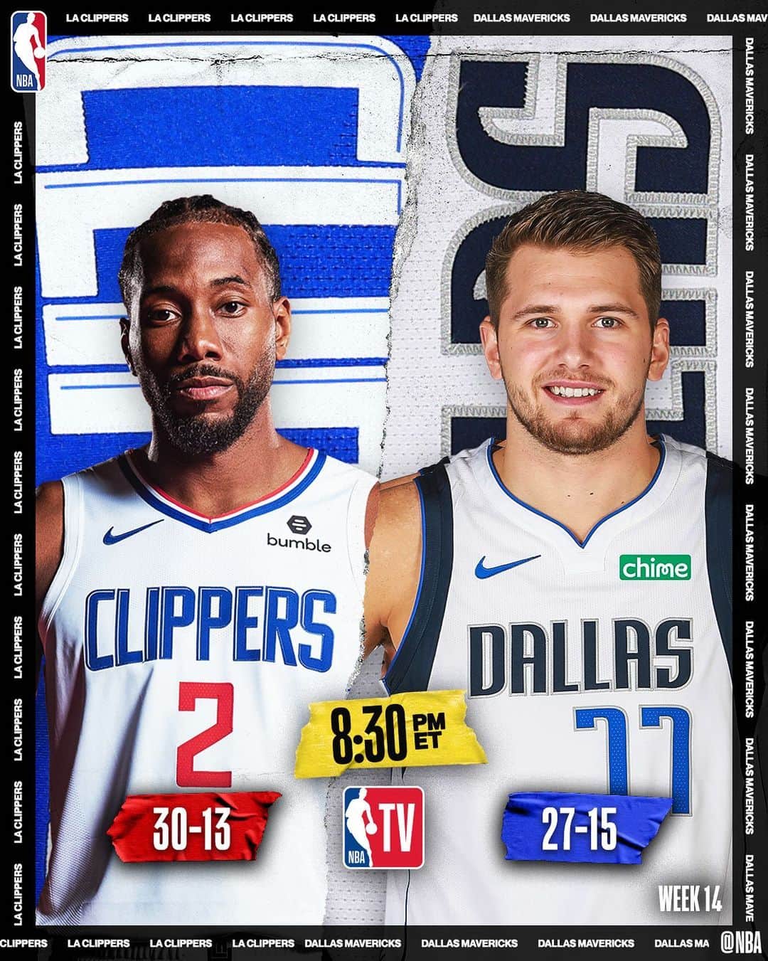 NBAさんのインスタグラム写真 - (NBAInstagram)「In tonight’s lone NBA action, the @laclippers visit the @dallasmavs 8:30pm/et on @nbatv! . . . • Mavs seek 5th straight W, Clippers seek 4th straight W • Kawhi averaged 38.0 PPG and 5.0 APG on 58.6% shooting during 3-0 week • Luka coming off 35 PTS and career-high 8 3PM last game」1月22日 4時12分 - nba
