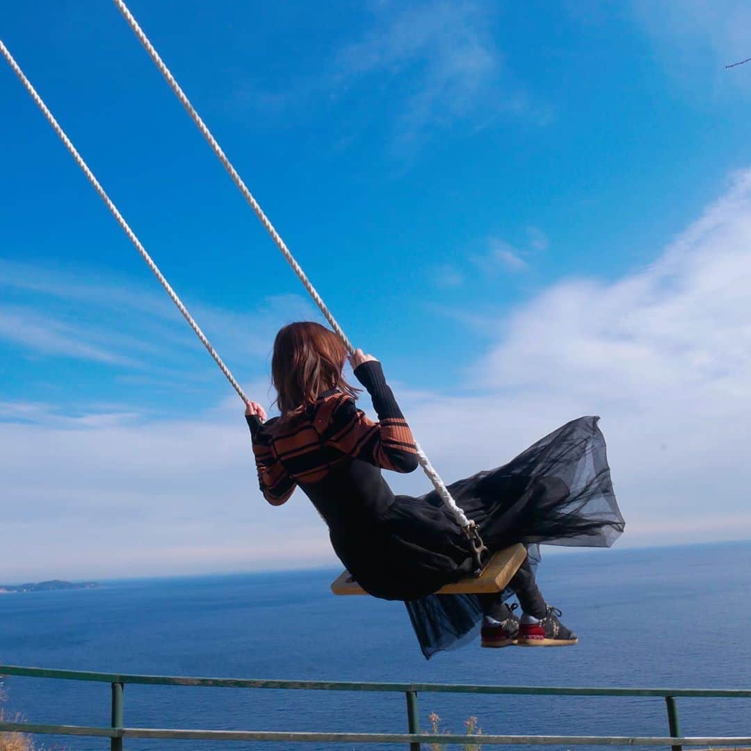 黒坂優香子さんのインスタグラム写真 - (黒坂優香子Instagram)「🌈 ・ 空まで飛んで行けそうな写真🕊」1月21日 20時07分 - yukakokurosaka0606