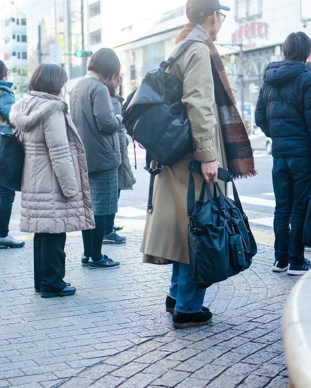yukiのインスタグラム：「ㅤㅤㅤㅤㅤㅤㅤㅤㅤㅤㅤㅤㅤ bagjackの元ネタのカバンにbagjack をつけるスタイル」