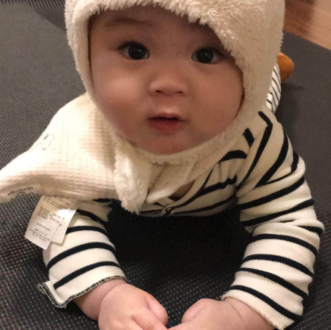 湯浅洋さんのインスタグラム写真 - (湯浅洋Instagram)「可愛い^ ^  #grandson #孫」1月21日 23時50分 - 164yuasa