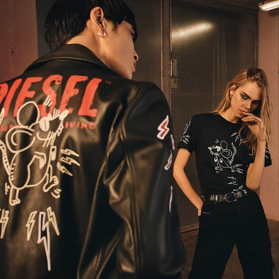 ディーゼルのインスタグラム：「Win the rat race.  Our capsule collection celebrates the #YearOfTheRat with biting graphics. #LNY」