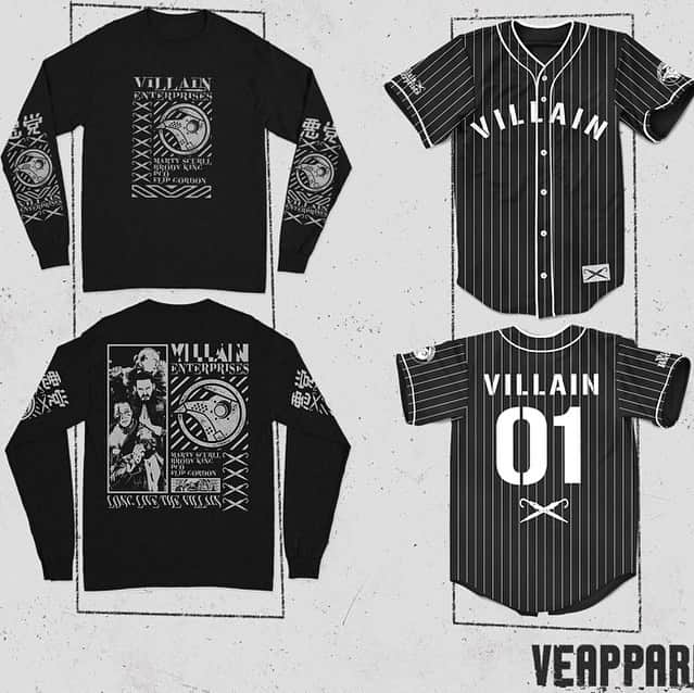 マーティ・スカルのインスタグラム：「Drops tomorrow (Wednesday) 7pm est! VEapparel.store @veapparel.store  My favourite item, VE travel bag! 🔥🔥🔥 #villain ☔️」