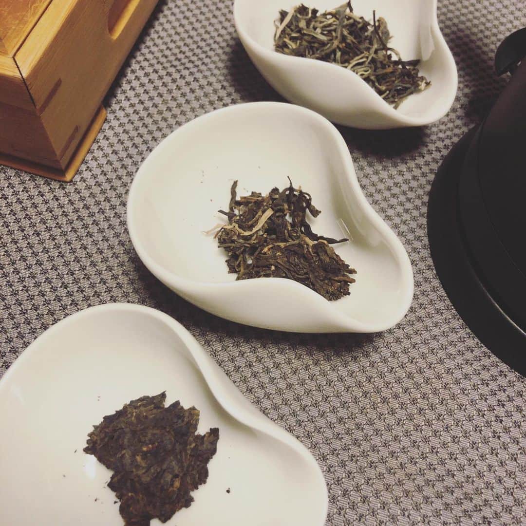 斉藤ひかりさんのインスタグラム写真 - (斉藤ひかりInstagram)「おはようございます☀  最近はプーアール茶が好き。 プーアール茶はお茶の中で唯一ワインと一緒でおけば置くほど価値の上がるお茶だそうで✨ 右から新茶、10年もの、20年もの。 年代別に飲み比べ。 同じ茶葉なのに見た目も味も全然違うんです。  ちなみに一番飲みやすかったのは真ん中。新茶は渋みを一番感じるし、20年ものは身体にとてもいいんだろうけど、土のような味でした…笑  健康茶を日常に。  取り入れていきたいです😌  #プーアール茶 #健康茶」1月22日 7時44分 - hikarisaito1027
