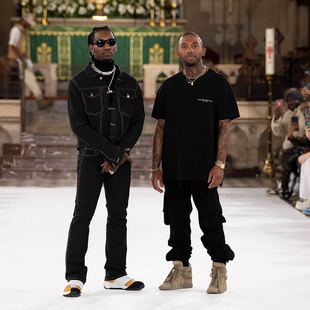 HYPEBEASTさんのインスタグラム写真 - (HYPEBEASTInstagram)「@hypebeaststyle: @offsetyrn and @launderedworkscorp recently took to #ParisFashionWeek to present their collaborative collection titled "The Road to the New Luxury". The presentation included an assortment of garments that walked the line between luxury fashion and streetwear. See more of the looks via the link in bio.⁠⠀ Photo: Laundered Works Corp.」1月22日 8時37分 - hypebeast