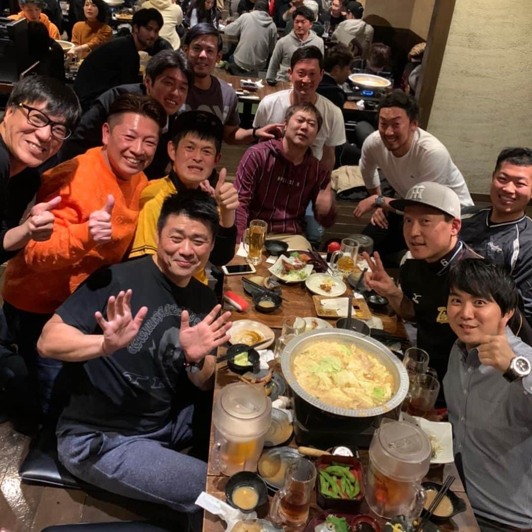 山田スタジアムさんのインスタグラム写真 - (山田スタジアムInstagram)「梅田会大新年会！！ #梅田会 #チーム桜宮 #オリックスバファローズ #阪神タイガース #平野佳寿 #高宮和也 #岸田護 #比嘉幹貴  #佐藤達也 #中西正男 #異業種交流会」1月22日 11時48分 - yamadastadium