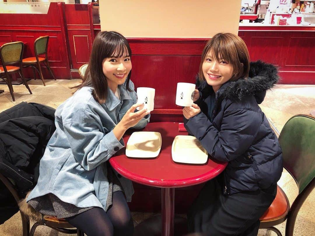 秋丸美帆さんのインスタグラム写真 - (秋丸美帆Instagram)「横浜では、美女と夜デートしてました😚❤️☕️❤️😆 #阪本智子 ちゃん . #cafe #yokohama #kanagawa #cocoa #横浜 #神奈川 #みなとみらい #関内 #カフェ #デート #時差投稿 #釣りフェスティバル」1月22日 12時05分 - mippy34