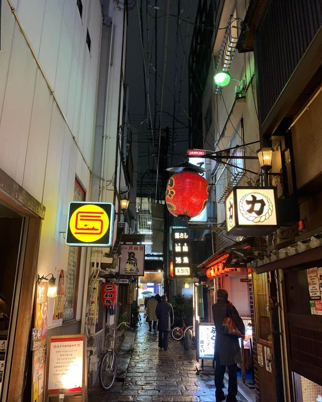 夏木マリさんのインスタグラム写真 - (夏木マリInstagram)「雨の法善寺横丁☂️ #法善寺横丁 #osaka #natsukirock #夏木マリ @mari_natsuki」1月22日 23時02分 - mari_natsuki