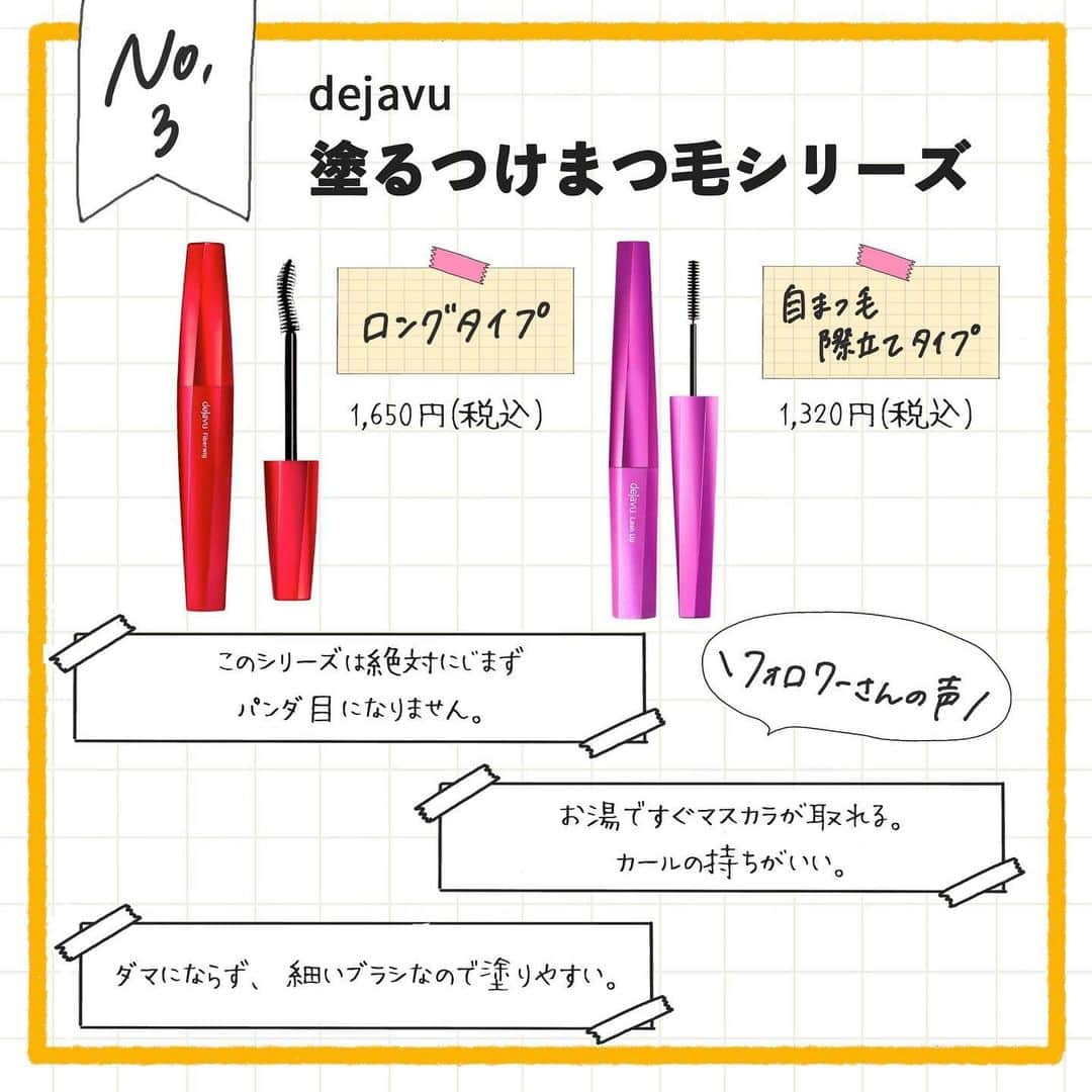 corectyさんのインスタグラム写真 - (corectyInstagram)「【フォロワー様にアンケート】今回は皆様に「マスカラ」のおすすめを聞いてみました！﻿ ﻿ 今までで一番多いぐらいの回答が集まりました🥺✨﻿ 答えてくださった方本当にありがとうございます💕﻿ ﻿ 1位 #ヒロインメイク﻿ ロング&カールアドバンストフィルム﻿ ﻿ 2位 #マジョリカマジョルカ﻿ ラッシュエキスパンダーロングロング﻿ ﻿ 3位 #dejavu﻿ 塗るつけまつ毛シリーズ﻿ ﻿ 4位 #メイベリン﻿ ラッシュニスタN﻿ ﻿ 5位 #オペラ﻿ マイラッシュアドバンスト﻿ ﻿ 皆様の参考になれば嬉しいです☺️✨﻿ ﻿ #corecty #マスカラ #コスメレポ #コスメレビュー #コスメ部 #コスメ好き #コスメ好きさんと繋がりたい #デジャヴ #opera #まつ毛#corecty_runking」1月22日 22時02分 - corecty_net