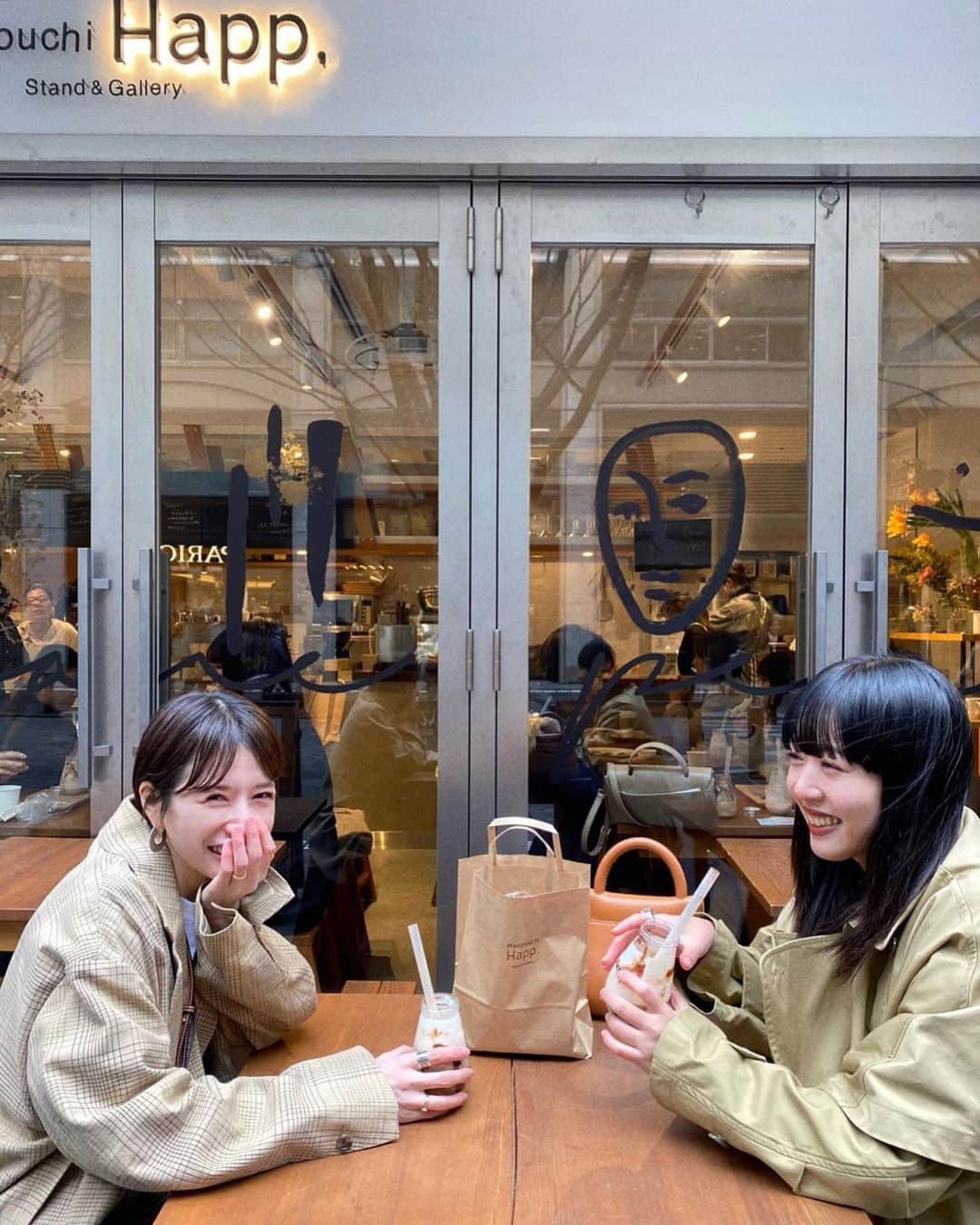松本恵奈さんのインスタグラム写真 - (松本恵奈Instagram)「Marunouchi happ×CLANEコラボカフェに遊びに行ってきました⚪️ 今回のコラボレーションの為に考えたフードメニューや雑貨もとても好評みたいで私達が行った時も店内が常に満席ですごく嬉しかったです😊ありがとうございます♡ 洋服も勿論楽しいですが、たまにのフードは何時もとはまた違う気持ちになり、新鮮でとても楽しかったです◎ 期間限定ですがお近くの方は是非、遊びに来てみてね♡ #clane #happ #コラボカフェ」1月22日 16時40分 - ena1123