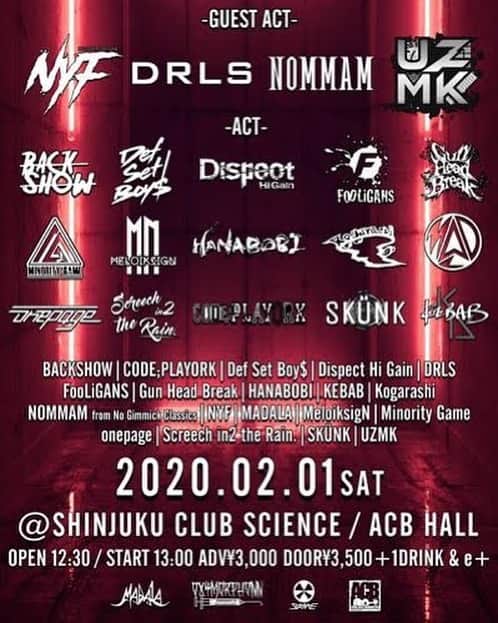 Ju-kenのインスタグラム：「#DRLS で今年初のプレイ！ ぜひ🤟🏻 #新宿　#clubscience #live」