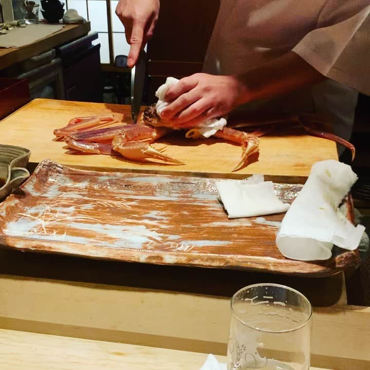 のインスタグラム：「せき亭にて。 関さんの勇姿と夜の帝王🤣 頬っぺたが落ちました（笑）。」