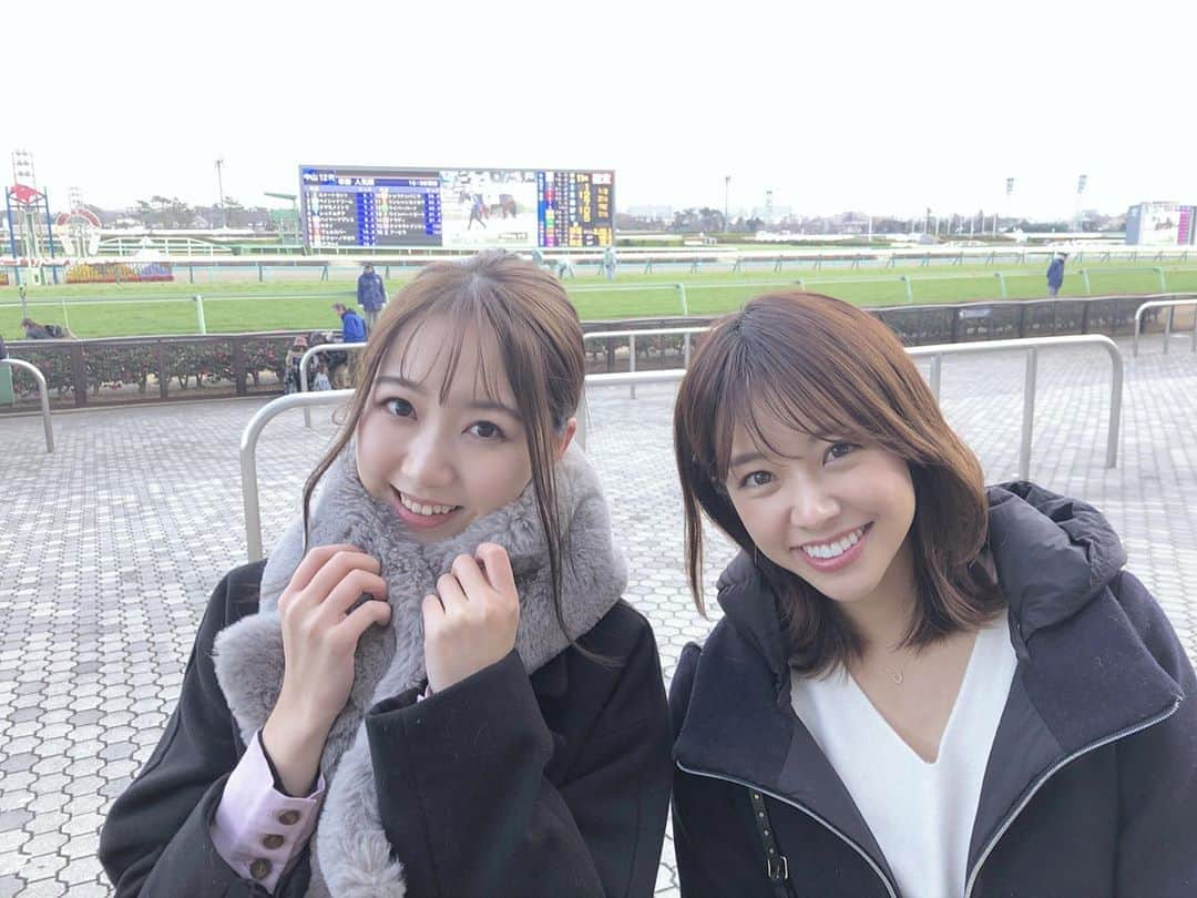 名取稚菜さんのインスタグラム写真 - (名取稚菜Instagram)「♛ この前えみりちゃん(@emiri_nakagawa )と競馬場へ🐎 私の出資馬を応援しに来てくれました☺️♡ こんな可愛い子に応援されて 幸せなお馬さんだ🥺 . . . #umajo #中山競馬場」1月22日 18時03分 - wakana_1995