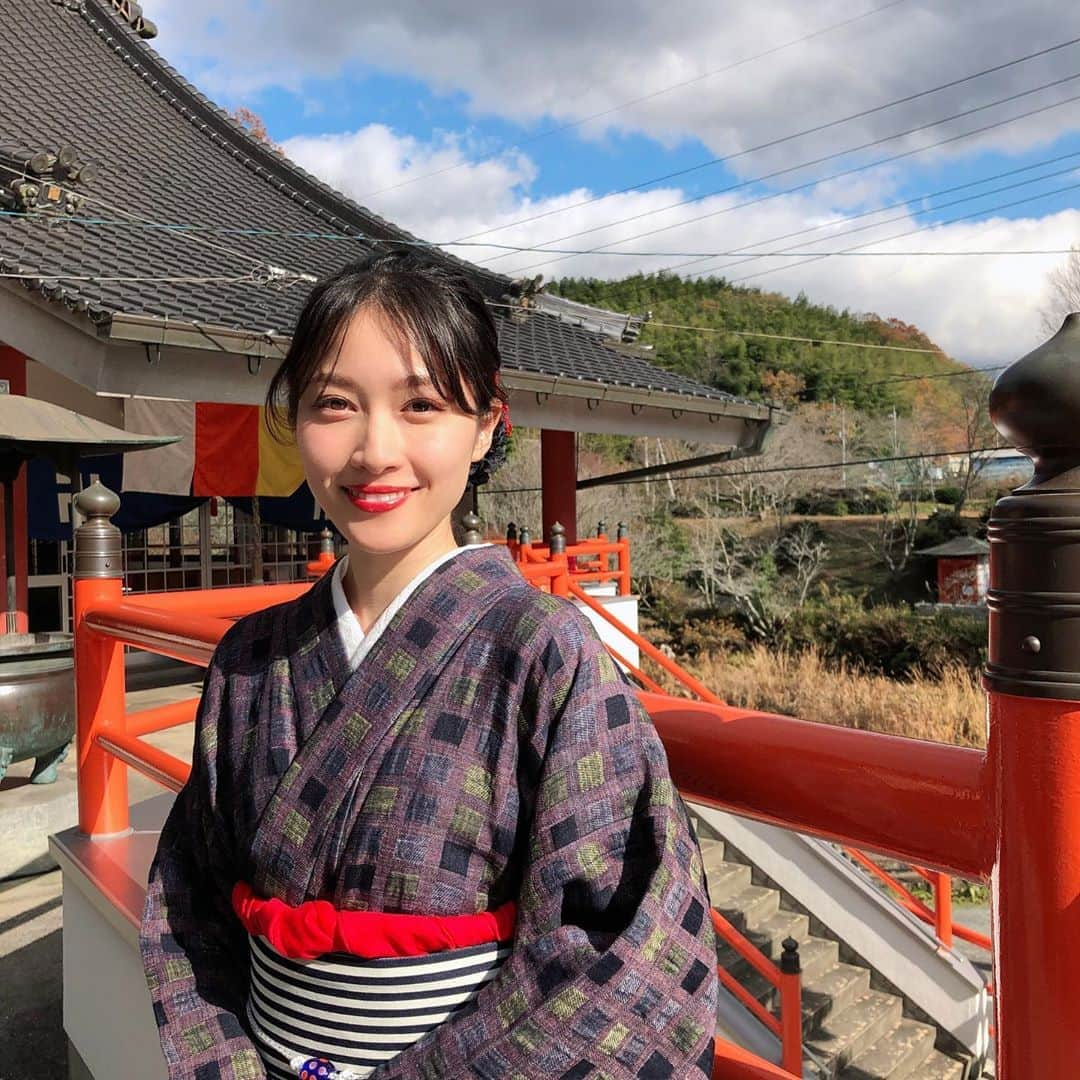 熊谷江里子さんのインスタグラム写真 - (熊谷江里子Instagram)「井原デニム👘 #井原デニム#井原#岡山#デニム着物#嫁いらず観音」1月22日 21時07分 - eriko___kumagai