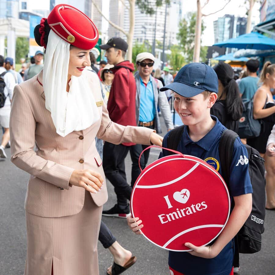 エミレーツ航空さんのインスタグラム写真 - (エミレーツ航空Instagram)「Game, set and match. The Emirates Day at the @australianopen 2020 brought together great tennis and passionate fans. Click on our Instagram Story to watch highlights of the day. 🎾  #EmiratesPlay #FlyEmiratesFlyBetter #EmiratesAirline #AusOpen #AO2020」1月23日 0時00分 - emirates