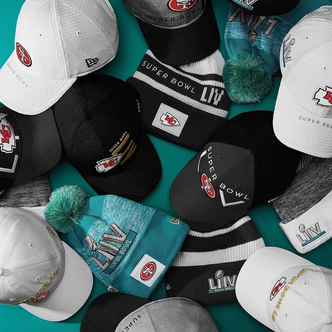 ニューエラ・キャップのインスタグラム：「Super Bowl LIV is set! Gear up at neweracap.com and wear what the pros wear.」