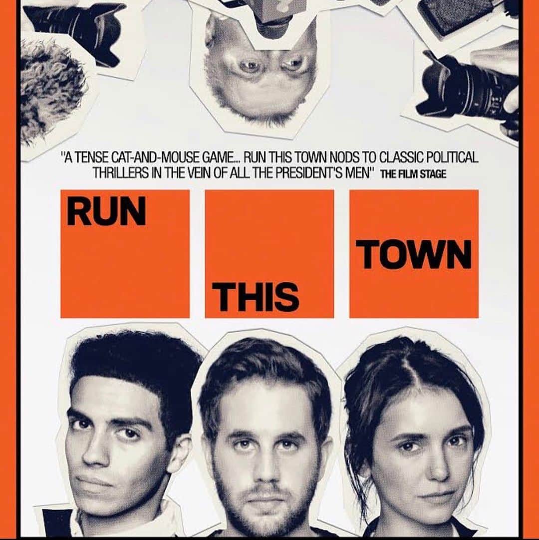 メナ・マスードのインスタグラム：「Here it is... the poster for #RunThisTownMovie. Trailer dropping tomorrow on Twitter. In theatres March 6.」