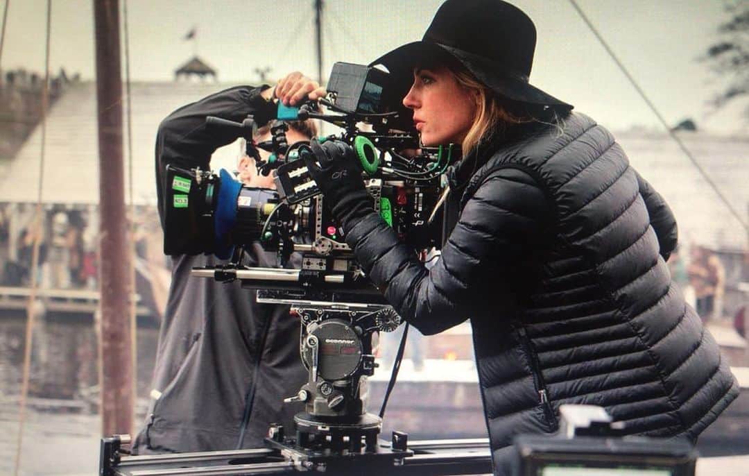 キャサリン・ウィニックのインスタグラム：「After 7 years of being in front of the camera, I am honored to get behind the lense for my directorial debut on tonight’s Vikings episode.  Big Thank You to the amazing cast and crew of Vikings who had my back and gave it their all! 🙏🎬 #Director #Vikings」