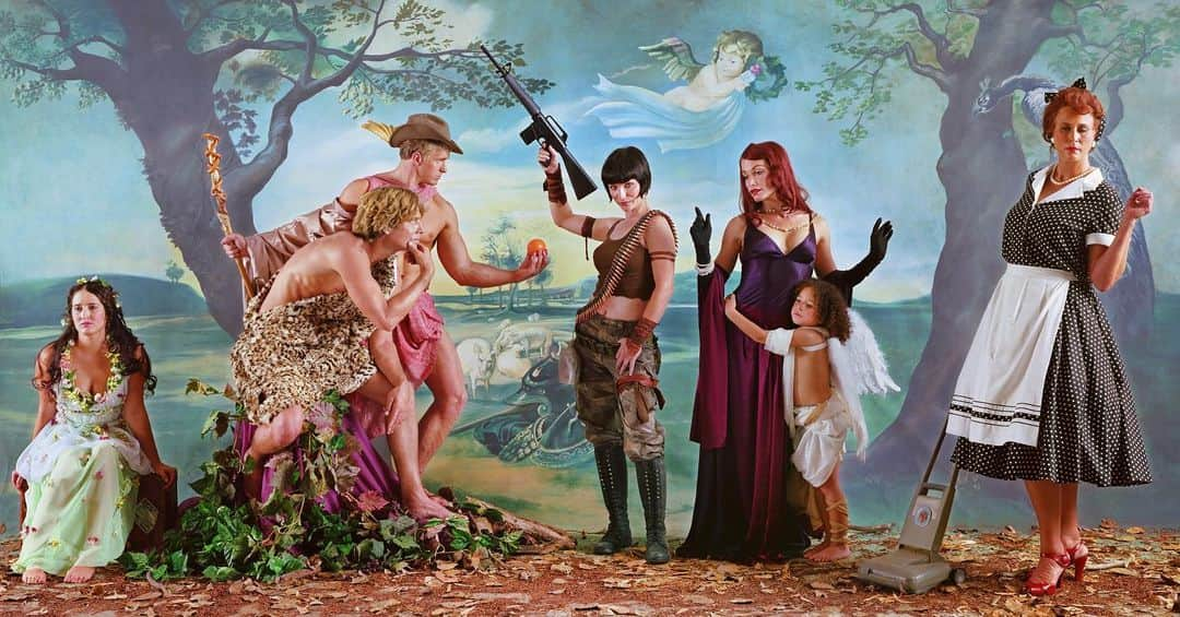 大英博物館さんのインスタグラム写真 - (大英博物館Instagram)「Based on a Rubens painting made in 1638, Eleanor Antin’s ‘Judgement of Paris’ presents a very different view of the characters from the Trojan War compared to the ancient depictions in our #TroyExhibition.  Antin gives the spheres of the three goddesses – war, sex and marriage – a humorous spin. Athena stands in the centre holding a machine gun, while Hera, wife of Zeus, is pictured as a 1950s housewife alongside the glamorously dressed Aphrodite.  On the left, Helen is objectified as the prize in this mythical beauty contest, and sits powerlessly while her fate – and the future of Troy – is decided around her.  See this work and other contemporary reinterpretations of the Trojan War in our #TroyExhibition. Find out more and book tickets via the link in our bio.  #BritishMuseum #London #TrojanWar #AncientGreece #mythology #history #myth #EleanorAntin  Eleanor Antin (b. 1935), ‘Judgement of Paris’, after Peter Paul Rubens (1577–1640). Chromogenic print, edition 4/5, from ‘Helen’s Odyssey’, 2007. © Eleanor Antin. Courtesy of the artist and Ronald Feldman Gallery, New York.」1月23日 3時48分 - britishmuseum