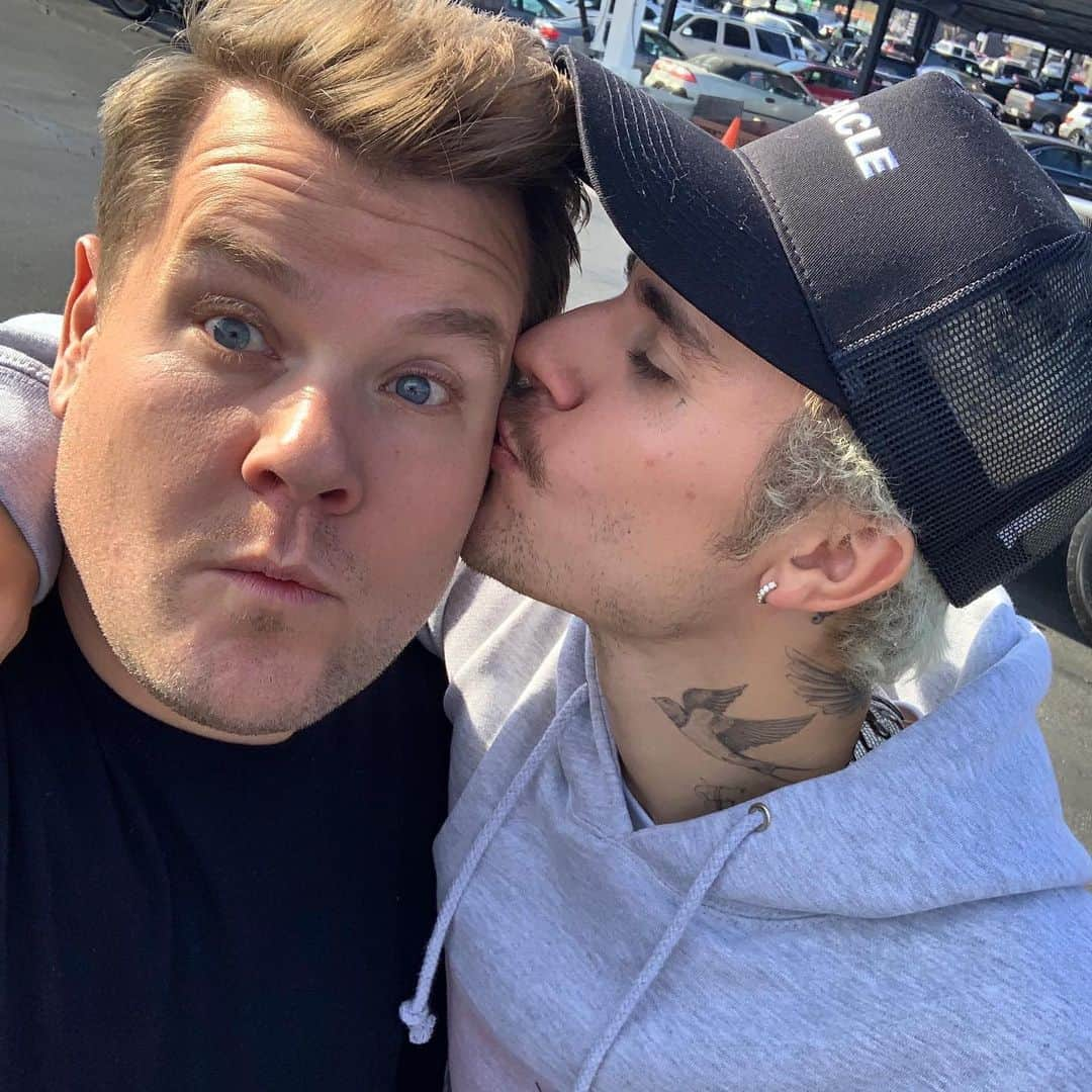 ジェームズ・コーデンのインスタグラム：「Big day @justinbieber」