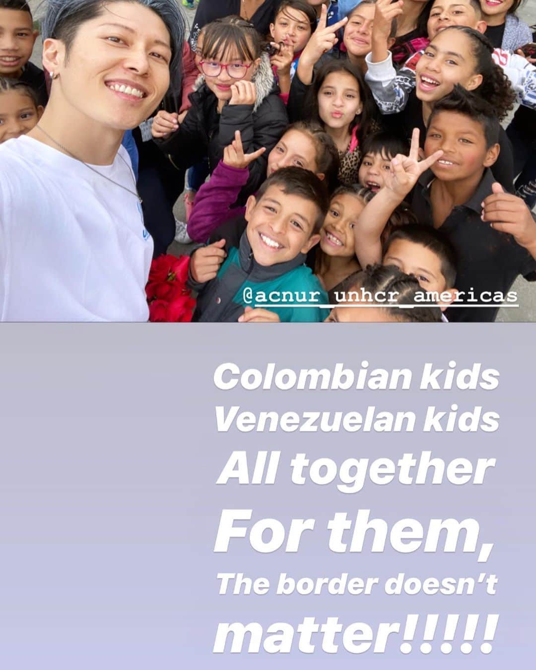 雅-MIYAVI-さんのインスタグラム写真 - (雅-MIYAVI-Instagram)「On a mission in Colombia. 🇨🇴 Venezuela Refugee Crisis is now the largest exodus in Latin American as approximately 4.7M people fled their homes to outside of their country so far and the number is increasing every single day. This is actually the 2nd biggest Refugee Crisis in the entire world (!) My whole team and I were surprised that the recognition from the world is very low compared to the other areas such as Syria,  Afghanistan, South Sudan and Bangladesh etc... We’ll do our best, witness what’s happening here, hear their stories and paths they have been going through. UNHCR ミッションで、南米のコロンビアに来ています。ベネズエラから逃れてきている人たちの数は今や４７０万人にものぼり、世界においてもシリア危機に次ぐ２番目に大きな難民問題となっています。にもかかわらずアフガニスタンや南スーダン、バングラデシュに比べてグローバルコミュニティからの関心が低い状況とのギャップに僕自身も驚いています。ここで何が起こっているのか、人々がどういった道を辿ってきて、これからどこへ向かおうとしているのか、しっかりとこの目で見てきたいと思います。#UNHCR #EveryDreamCounts」1月23日 4時43分 - miyavi_ishihara