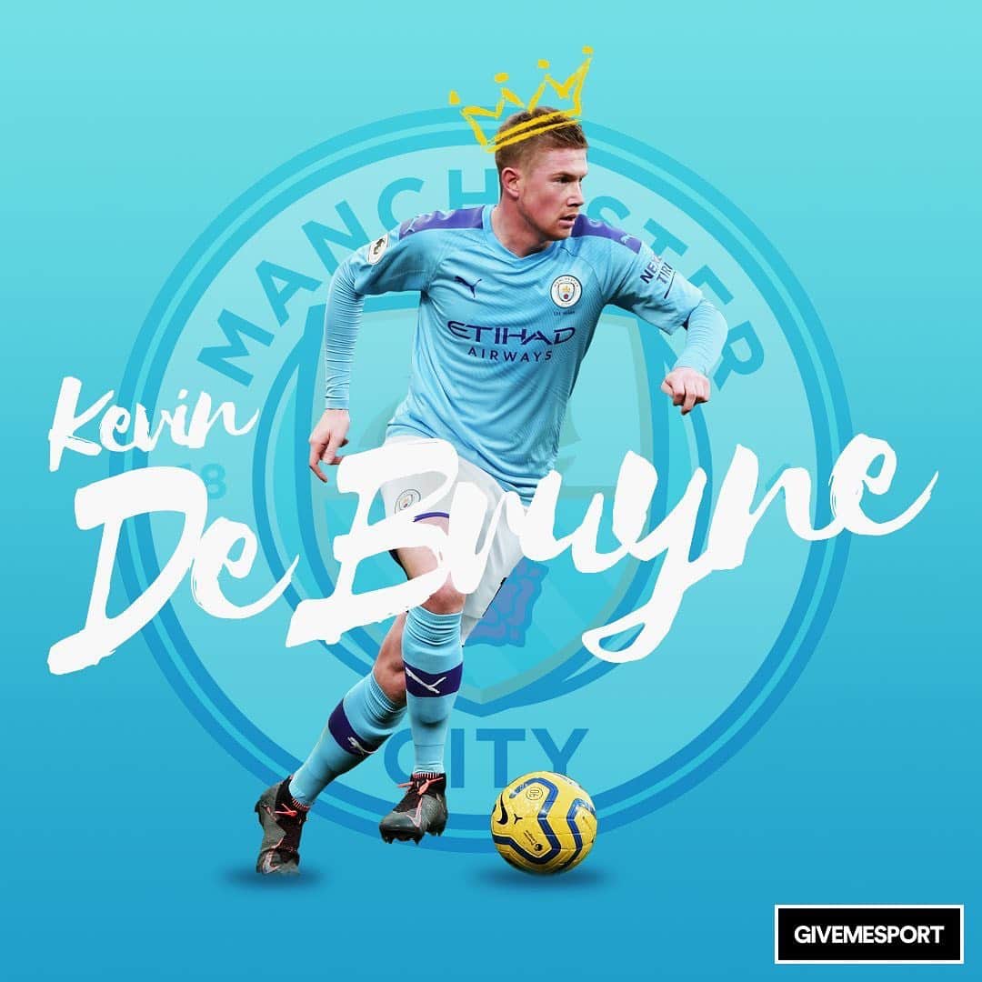 カルロス・テベスのインスタグラム：「Premier League assists: 📆 2016/17 - 19 📆 2017/18 - 16 📆 2019/20 - 16 and counting... 👀  Kevin De Bruyne is the first player in Premier League history to register 15 or more assists in three different seasons 🔥」