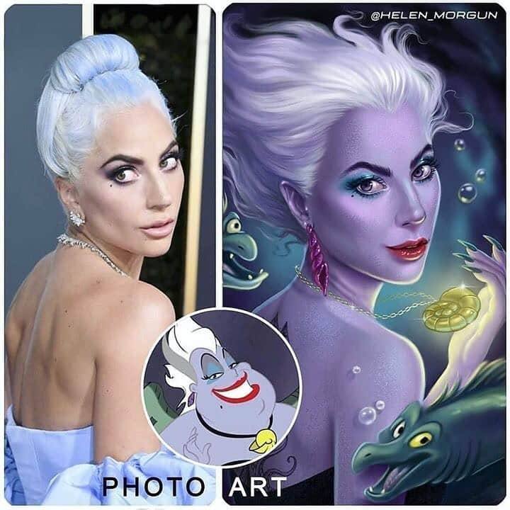 9GAGさんのインスタグラム写真 - (9GAGInstagram)「Celebrities as Disney characters ✍🏻 @helen_morgun - #doodle #disney #celebrities #9gag」1月23日 16時16分 - 9gag