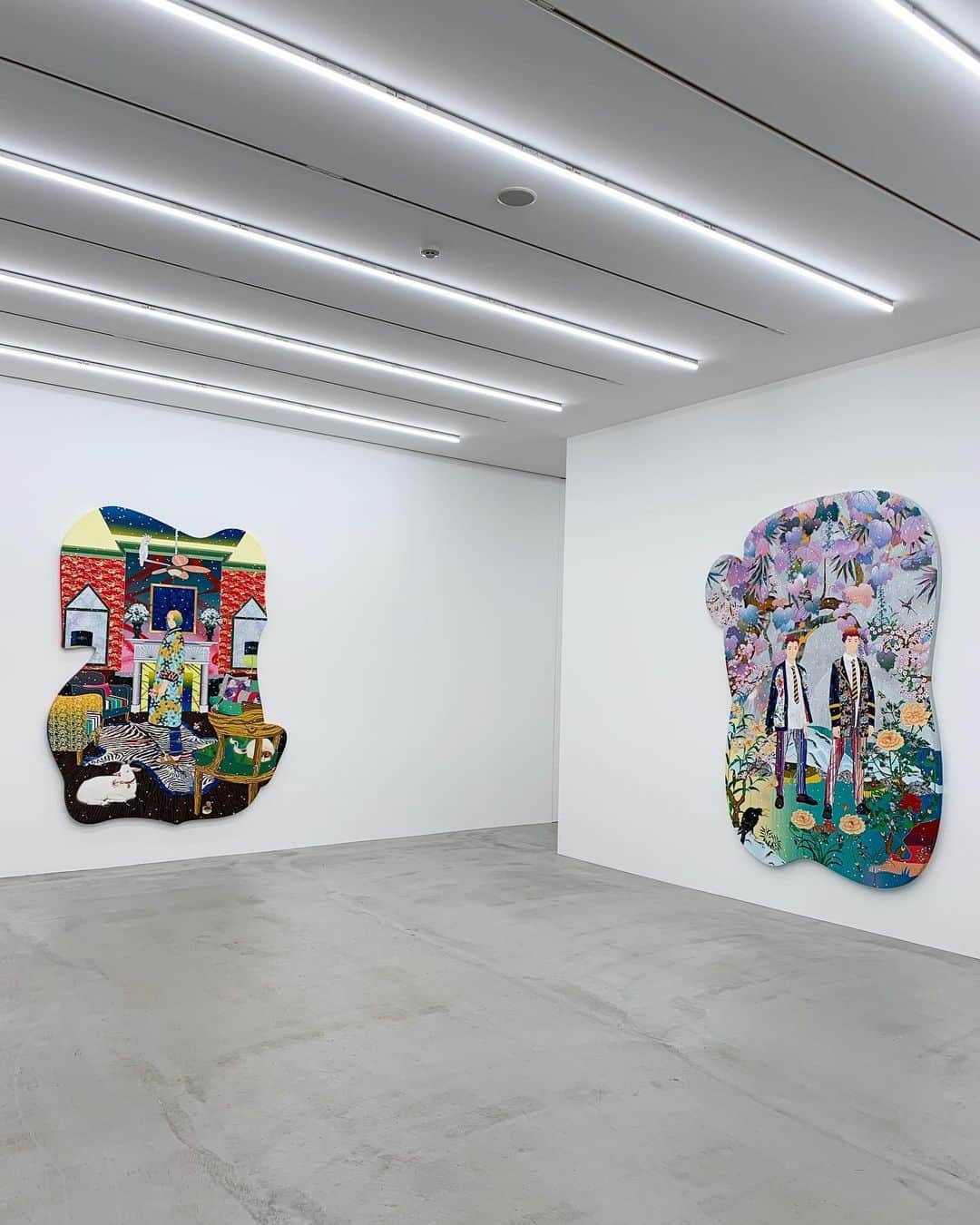 松山智一のインスタグラム：「TOKYO , October 2019 Preview in Tokyo before @wbartdesign West Bund Design and Art fair in Shanghai at @kotaro_nukaga gallery  @kotaro_nukaga11」