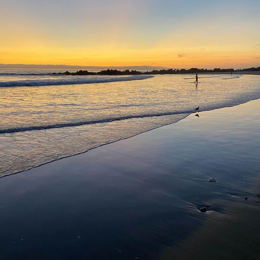 ブリージャ・ラーソンさんのインスタグラム写真 - (ブリージャ・ラーソンInstagram)「Barely made the sunset after my lift today:). Thanks @lainerousseau  for coming with me!  #calisunsets #venicebeach」1月23日 12時53分 - breejalarson